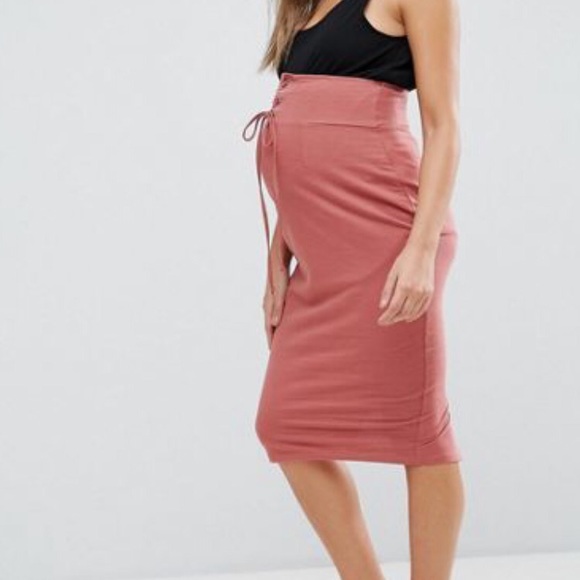 ASOS Maternity Dresses & Skirts - ASOS over the bump maternity corset tie skirt
